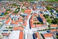 Town of Cakovec city center aerial view Royalty Free Stock Photo