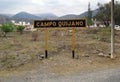 Town of Campo Quijano, small town of Salta. View from the train of the clouds. Argentina