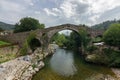 Town of Cangas de Onis in Asturias Spain Royalty Free Stock Photo
