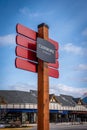 Town of Canmore signage Royalty Free Stock Photo