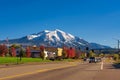 Town of Carbondale facing Mount Sopris in the Elk Mountains