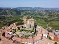 Aerial view of Serralunga Alba Royalty Free Stock Photo