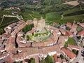 Aerial view of Serralunga Alba Royalty Free Stock Photo