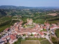 Aerial view of Serralunga Alba Royalty Free Stock Photo