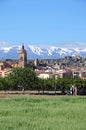 Town with cathedral, Guadix, Spain. Royalty Free Stock Photo