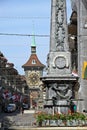 Town centre of Berne, Switzerland at dusk