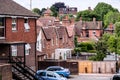 Town Centre Residential Traditional Terraced Houses And Car Park Royalty Free Stock Photo