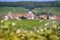 Chameny, France - The Town of Chameny, Set amidst the Vineyards on Hillsides of Champagne