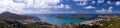 Town of Charlotte Amalie and Harbor Royalty Free Stock Photo