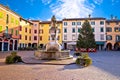 Town of Cividale del Friuli colorful Italiaan square view