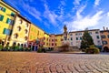 Town of Cividale del Friuli colorful Italian square view Royalty Free Stock Photo