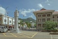 Town clock on the main road of Victoria