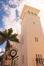 Town clock of Philipsburg, St. Maarten, Caribbean Royalty Free Stock Photo