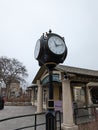 Town clock station four face