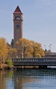 Town Clock Tower Spokane, WA Royalty Free Stock Photo