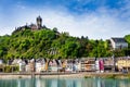 Town of Cochem with the imperial Castle Royalty Free Stock Photo