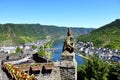 Town of Cochem and the Mozel River Royalty Free Stock Photo