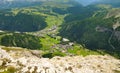 Town of Corvara from a mountain top