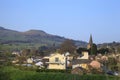 The Town of Crickhowell and the Black Mountains Royalty Free Stock Photo