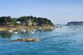 The town Dinard in Brittany Royalty Free Stock Photo