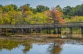 Town of Duck NC walking trail Royalty Free Stock Photo