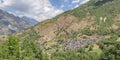 town of Durro in Vall de Boi, Catalonia, Spain. Panoramic view