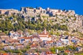 Town and fortress of Klis near Split view