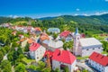 Town of Fuzine on lake Bajer, Gorski kotar region, Croatia Royalty Free Stock Photo