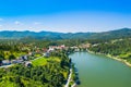 Town of Fuzine on lake Bajer, Gorski kotar region, Croatia Royalty Free Stock Photo