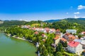 Town of Fuzine on lake Bajer, Gorski kotar region, Croatia Royalty Free Stock Photo