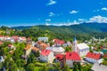 Town of Fuzine on lake Bajer, Gorski kotar region, Croatia