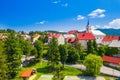 Town of Fuzine on lake Bajer, Gorski kotar region, Croatia Royalty Free Stock Photo