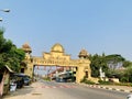 The Town Gate and Muang Laplae Museum âTrack the past lives of Laplae villagers Royalty Free Stock Photo