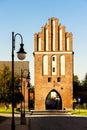 town gate in Paslek, Warmian-Masurian Voivodeship, Poland