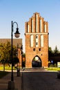 town gate in Paslek, Warmian-Masurian Voivodeship, Poland