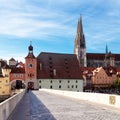 Town gate in Regensburg