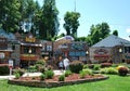 The Town of Gatlinburg in the Great Smoky Mountains, Tennessee Royalty Free Stock Photo