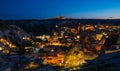 The town Goreme in the night Royalty Free Stock Photo