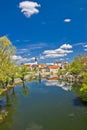 Town of Gospic on Lika river Royalty Free Stock Photo