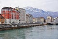 The town of Grenoble, the capital of the French department of Isere