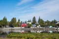 Town of Hafnarfjordur in the suburbs of Reykjavik in Iceland