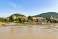 Town of Hainburg, Austria along the banks of the Danube River