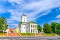 Town Hall building on Freedom Svabody square in Upper Town Minsk historical city centre Royalty Free Stock Photo