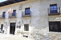 Santillana del Mar, 13th april: Town Hall Building from Plaza Mayor of Medieval Santillana del Mar town in Spain