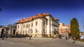 Town hall or city hall in Campulung Muscel, Arges county, Romania Royalty Free Stock Photo