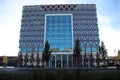 The town hall of the city of Gouda, named stroopwafel, after cheese the second famous of Gouda. Royalty Free Stock Photo