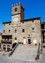 The town hall in Cortona, Tuscan , Italy Royalty Free Stock Photo