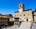 The town hall in Cortona, Tuscan , Italy Royalty Free Stock Photo