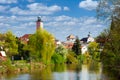 Town hall of Eichstaett at the river Altmuehl Royalty Free Stock Photo