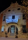 Town hall in the evening hours